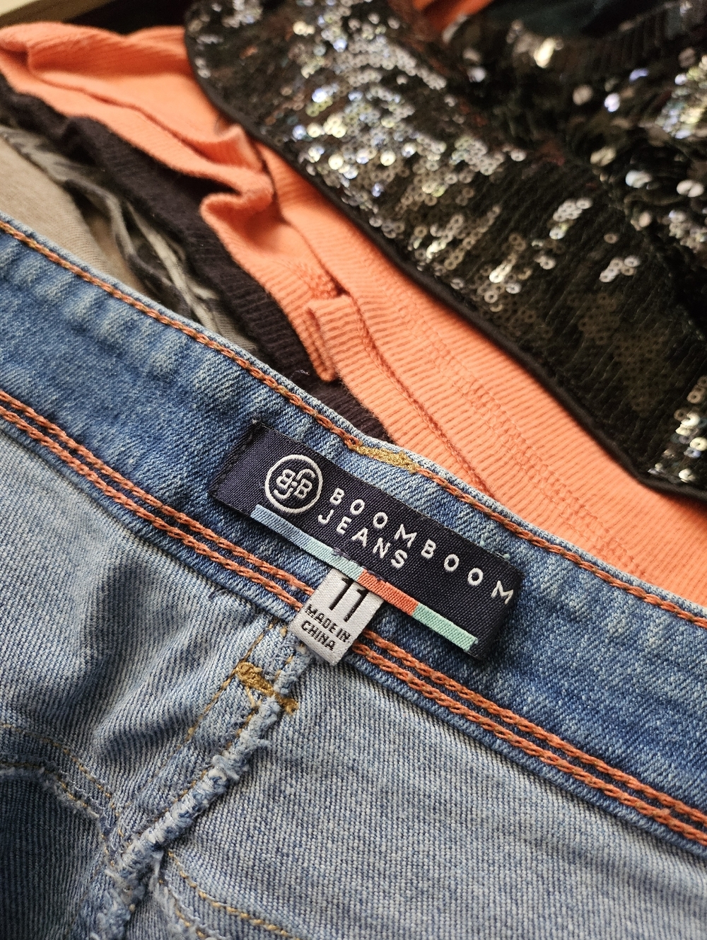 Y2K Boom Boom Jeans Vintage Denim Low Waist Shorts Cotton Womens 11, 29 in waist - Picture 5 of 9